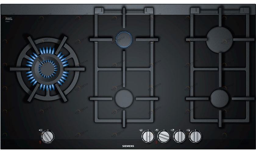Siemens Газовая встраиваемая стеклокерамическая плита Iq700 sun-id-1443663