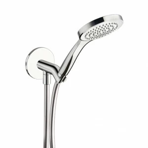 CRIPD624 Изогнутый кронштейн для душа со встроенным сливом для воды, гибким шлангом LONG LIFE и ручным душем против известкового налета Cristina Rubinetterie