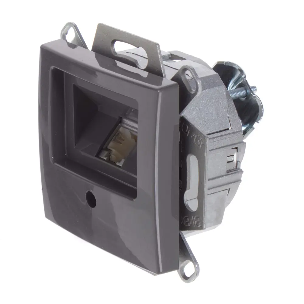 Розетка компьютерная ABB BJB Basic 55 Шато цвет черный STLM-2076526 - Вид №2