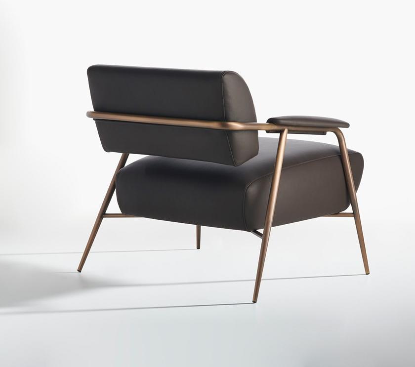 Potocco Кожаное кресло с подлокотниками Stay 909/pl - Вид №2