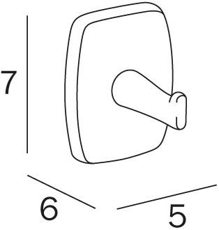 INDA® Металлический крючок для халата Export A22200 - Вид №1