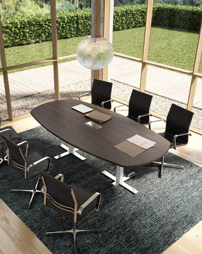 Bralco Стол для переговоров из меламина с системой управления кабелями Winglet sun-id-1399044 - Вид №2