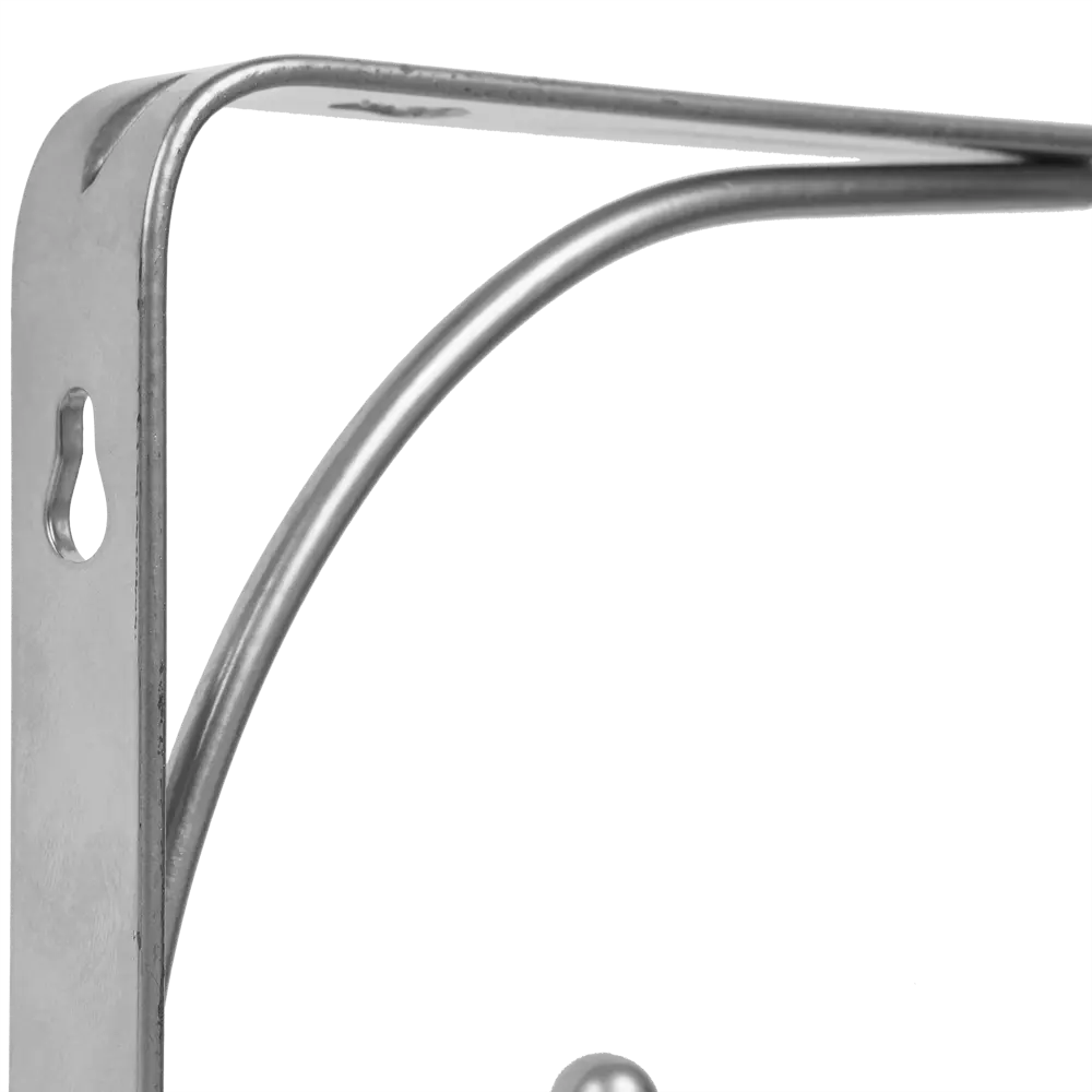 Кронштейн Сван 20х20 см нагрузка до 20 кг цвет шампань LARVIJ STLM-2113918 - Вид №1