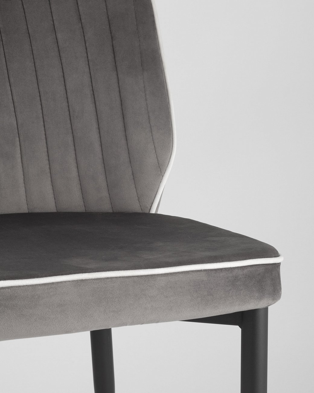 Стул со спинкой антрацитовый "Лоренс" STOOL GROUP ДИЗАЙНЕРСКИЕ, ИНТЕРЬЕРНЫЕ 00-3946149 Серый  - Вид №7