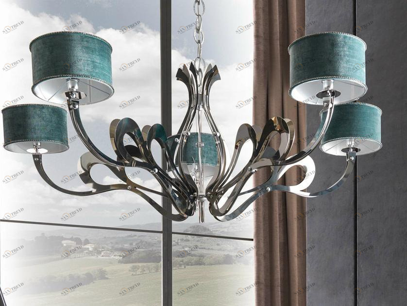 CorteZari Люстра из никеля Zoe gold 1451-r