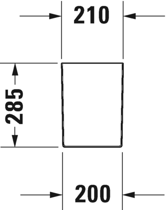 0858280000 Полупьедестал для раковины овальная Duravit Happy D.2 - Вид №6