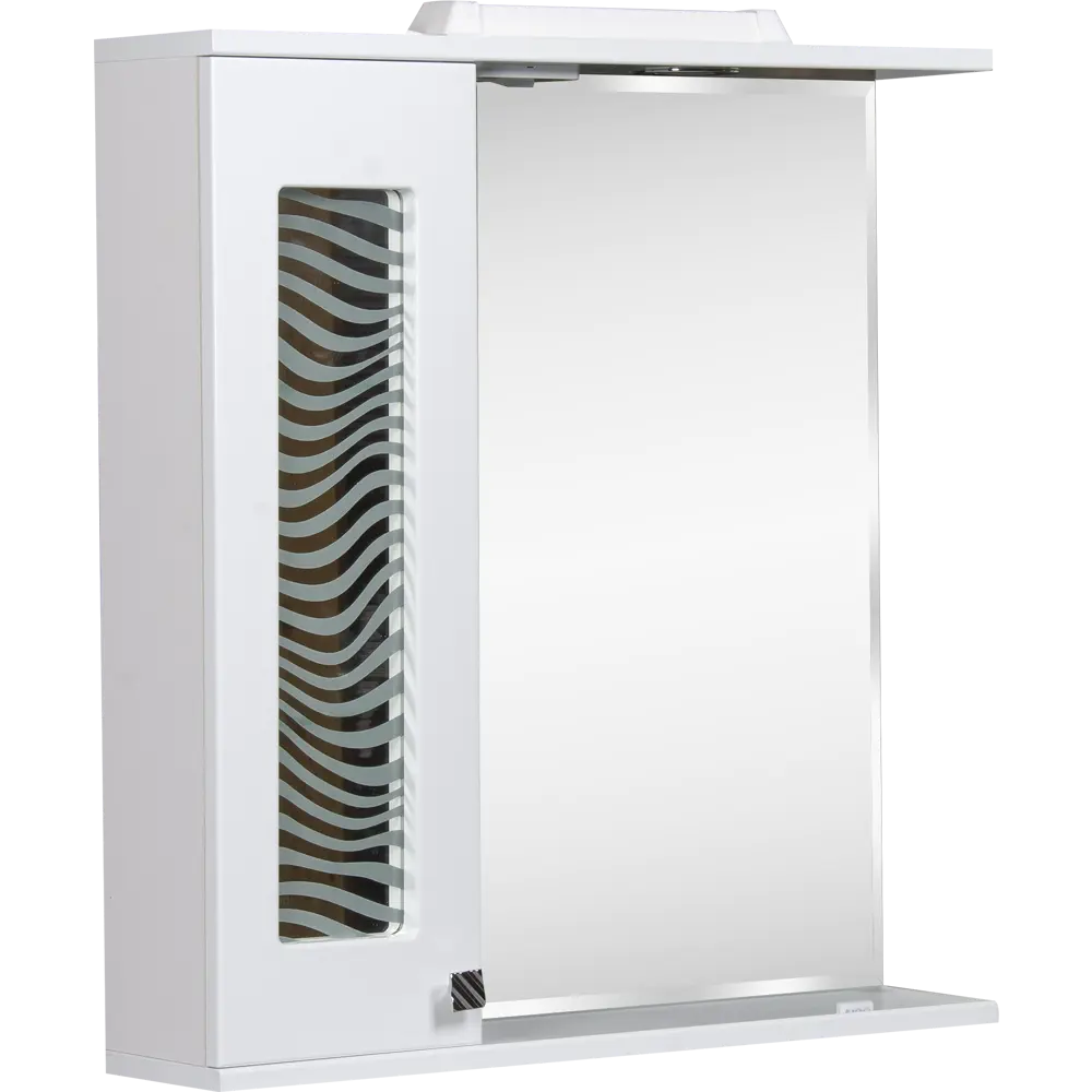 Шкаф зеркальный подвесной «Мальта» 65x70 см цвет белый VIGO STLM-2034490 - Вид №1