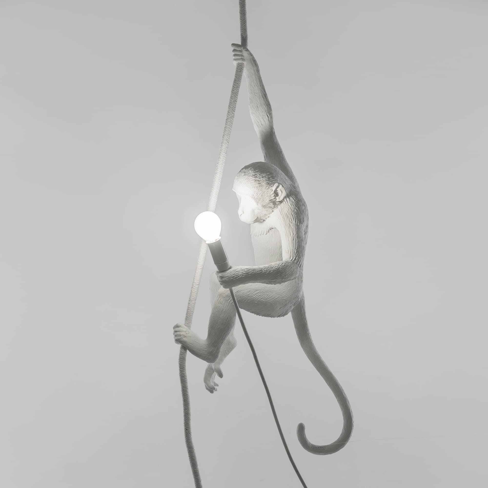 Светильник Monkey Lamp Whith Rope, белый Seletti 14883 - Вид №3