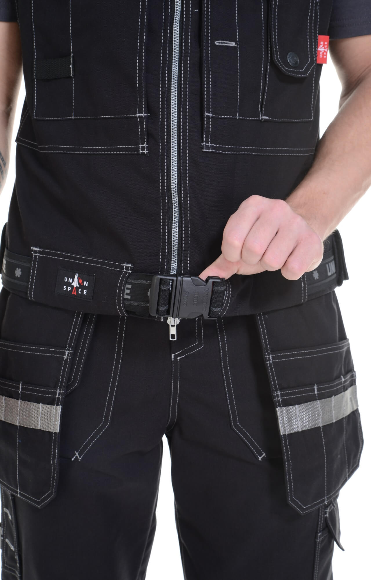 62600 Жилет  черный Union Space  Летняя спецодежда  размер 56-58  - Вид №13