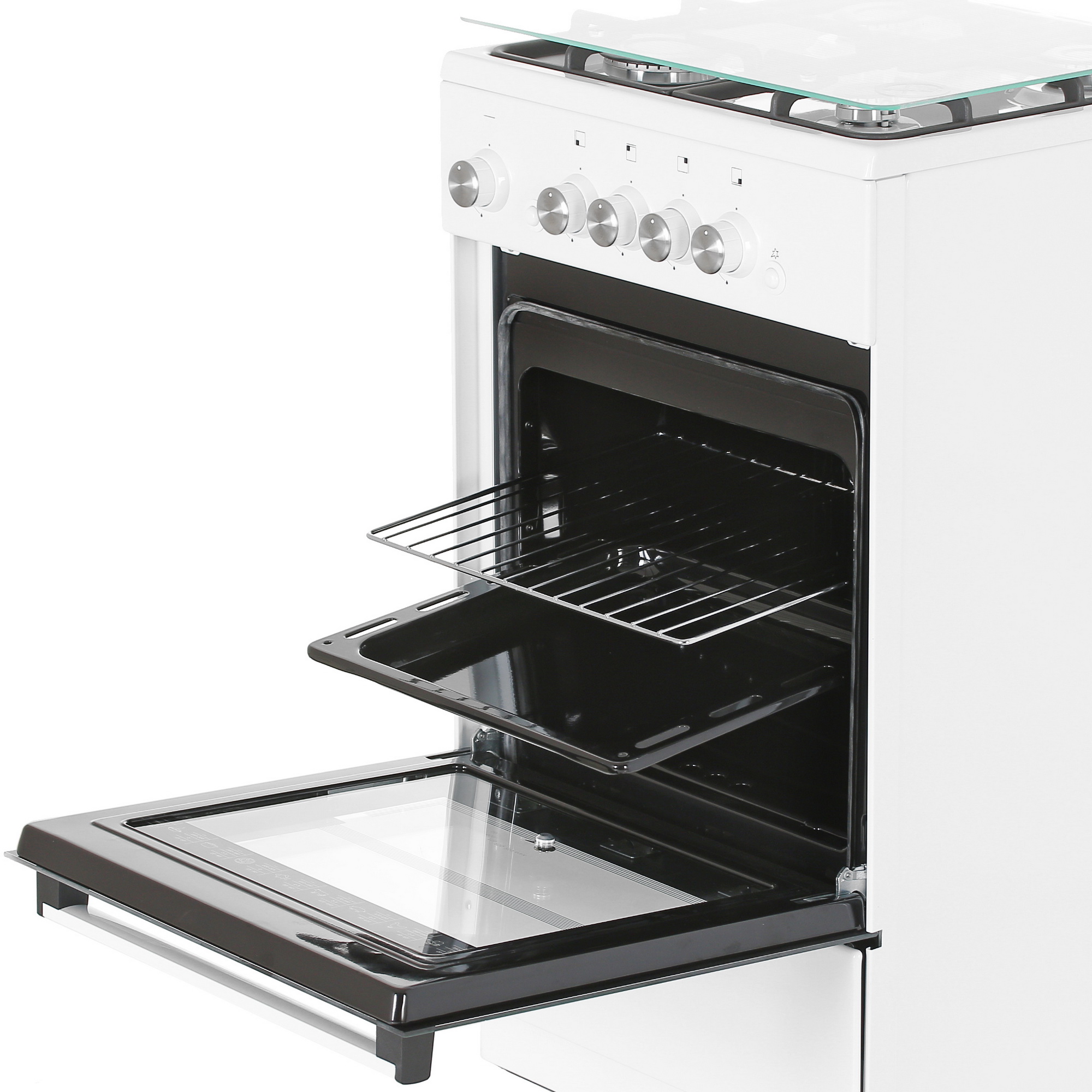 8187178 Газовая плита De Luxe 5040.32Г (КР) ЧР белый STDN-0118375 - Вид №5