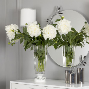 52106+52107 Фруктовница и ваза Oliva Branch Silver BOGACHO