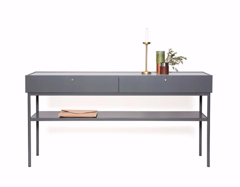 ASPLUND Лакированная прямоугольная консоль из мдф с ящиками Luc sun-id-1500455 - Вид №4