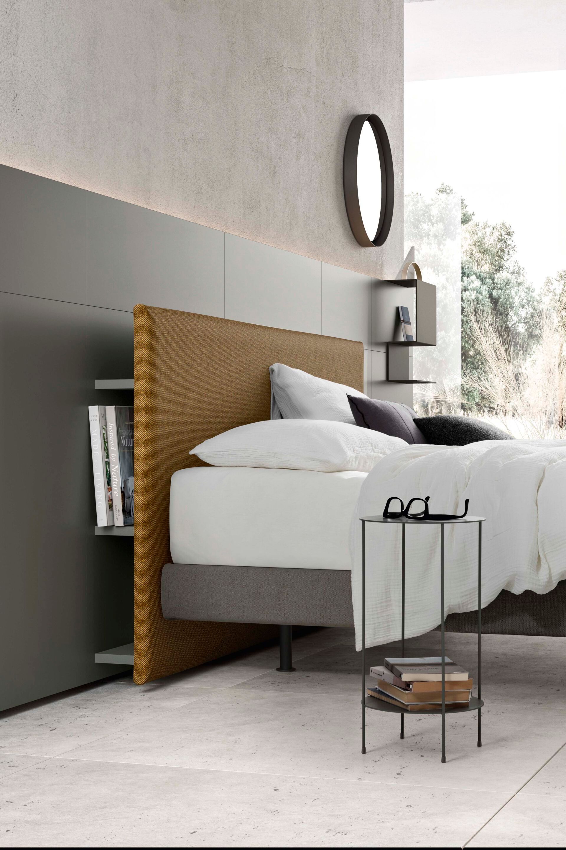 Высокое изголовье для двуспальной кровати со встроенными тумбочками Alf DaFrè SUITE SYSTEM 2 ARCH-00143538 - Вид №24