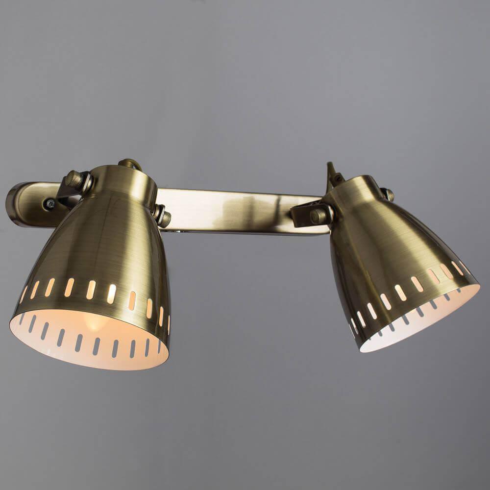 Спот настенный на 2 лампы бронзовый Arte Lamp A2214AP-2AB ARTE LAMP 46 BRONZE 00-3926267 Бронза  - Вид №2