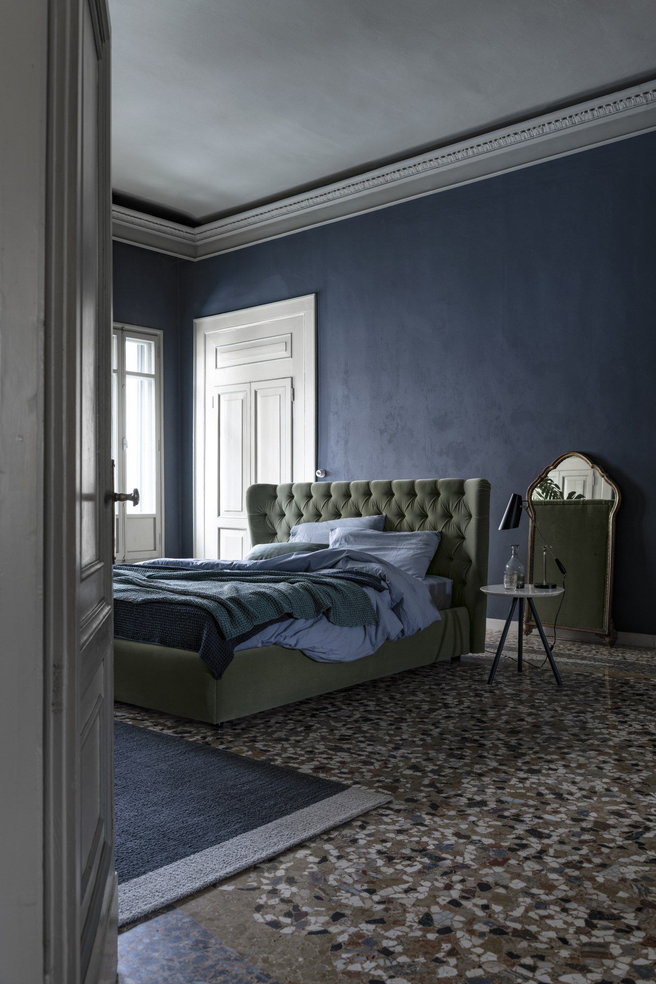 Двуспальная кровать для хранения с капитонным изголовьем Bolzan Selene ARCH-00041921 - Вид №6