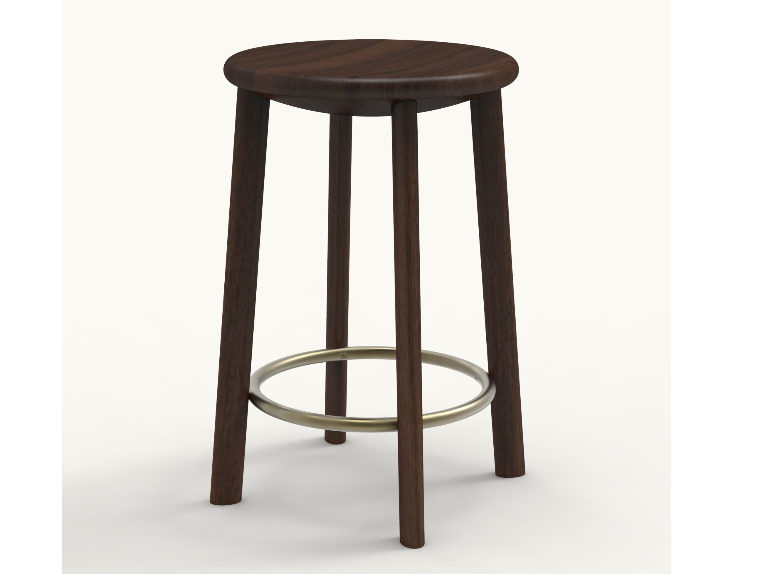 Стул грецкого ореха с подставкой для ног BassamFellows BOWL ARCH-00090459