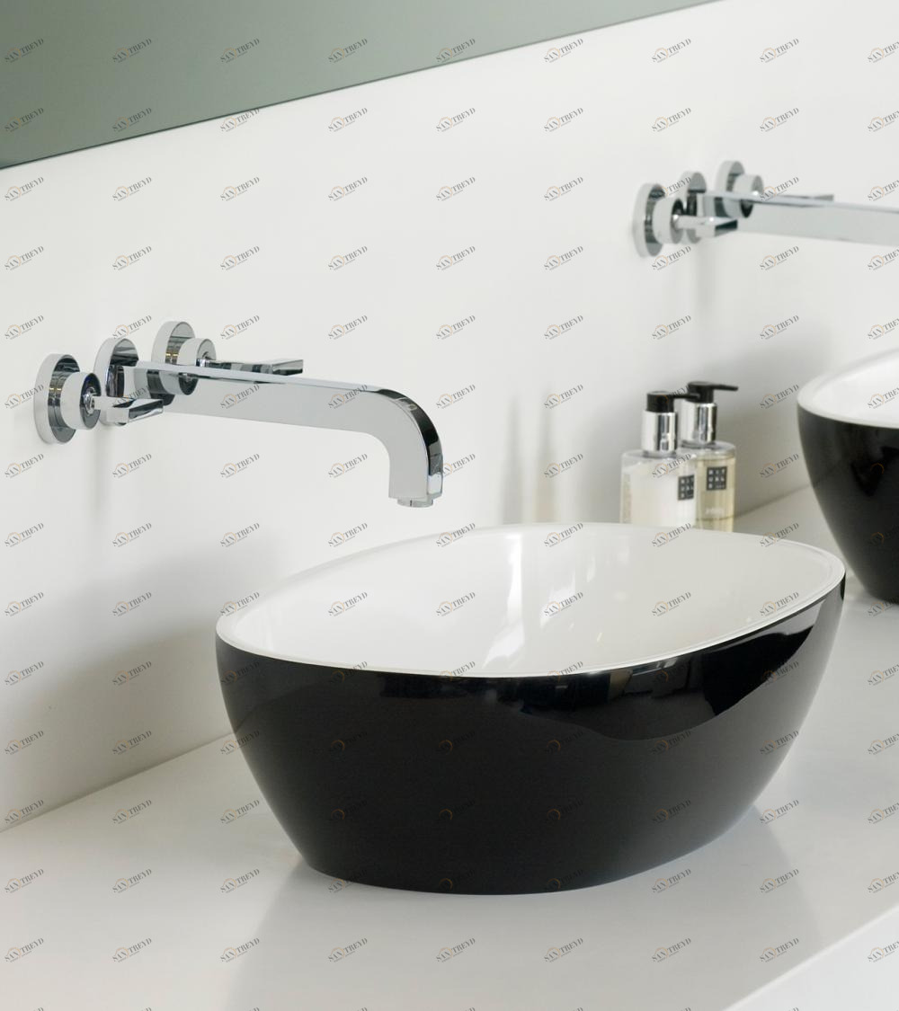 VBBAR64BK Накладная раковина на столешницу  овальная Victoria + Albert 