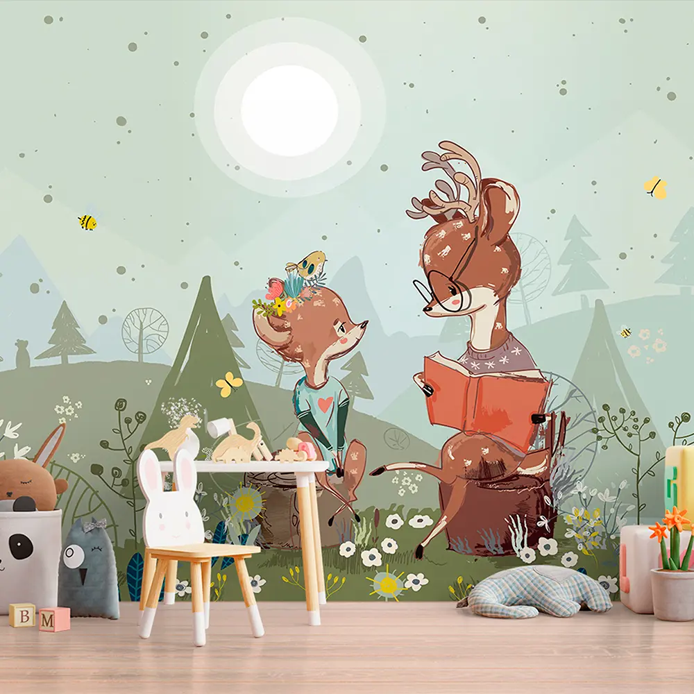 Фотообои Лесная школа флизелиновые 300x270 см L13-413 FBRUSH 3D FLIZART STLM-2023818 - Вид №2