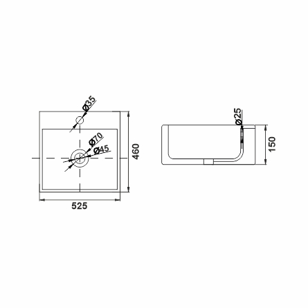 Накладная раковина melana mln-78182 78182-805 - Вид №7