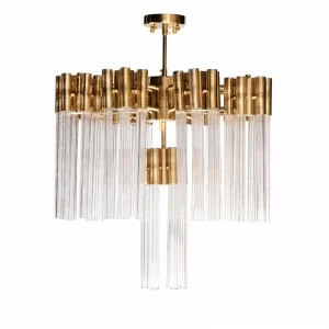 Светильник подвесной 75,5х65 см золотой Burj BRCH9076-9 DELIGHT COLLECTION ДИЗАЙНЕРСКИЕ 00-3882401 Золото;прозрачный