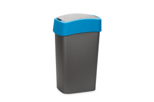 16150395 Контейнер для мусора FLIP BIN 50 л, голубой 217818 CURVER