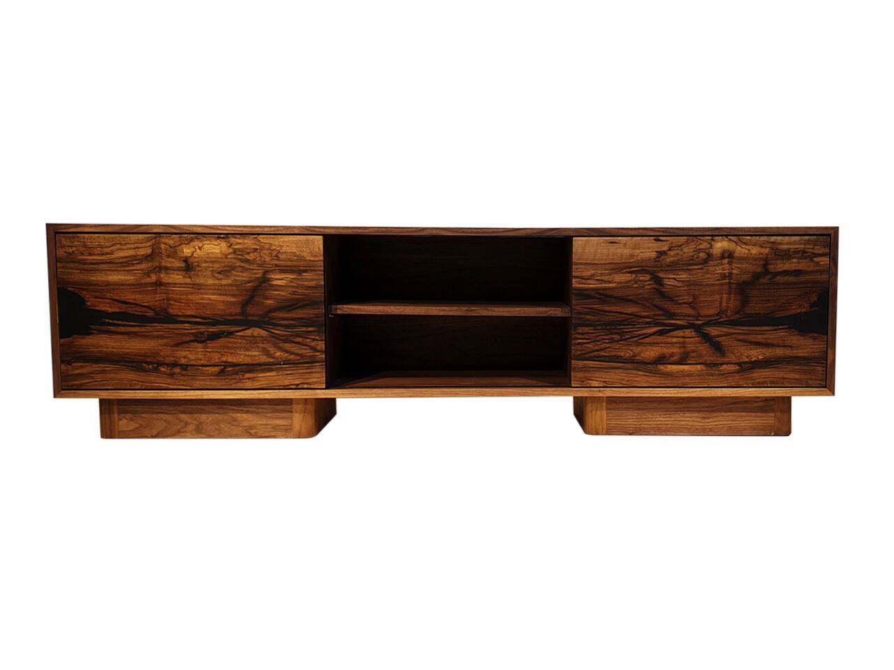 Мебель для телевизора из смолы и орехового дерева Legnor LEG2408784 ARCH-00136006 - Вид №2