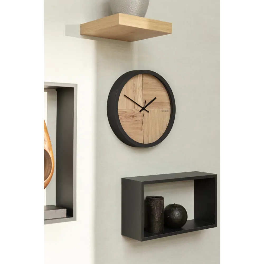 Часы настенные Нео-лофт d30 см цвет коричневый TROYKATIME WELLBEING STLM-2046867 - Вид №4