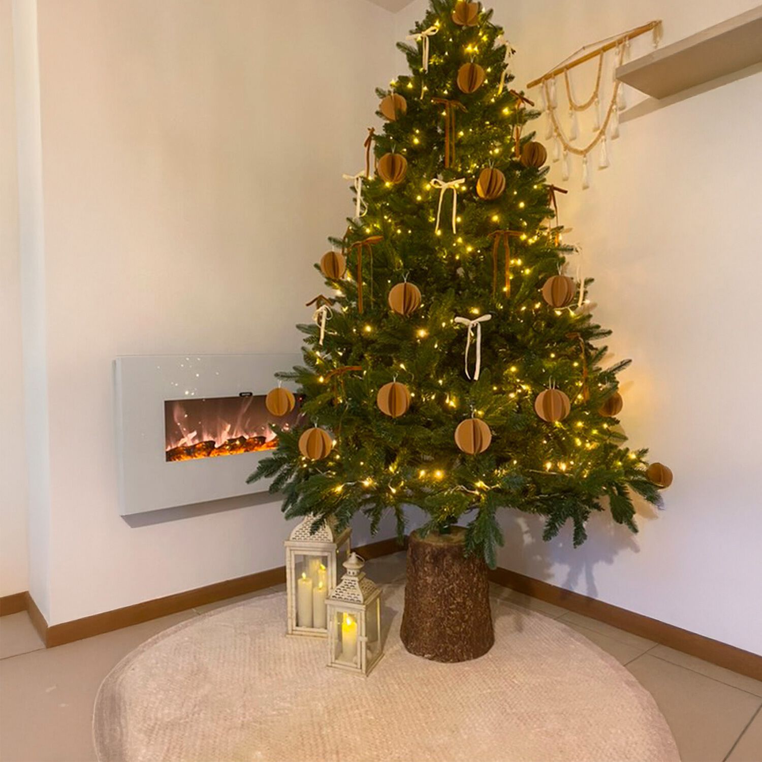 Настенный электрический стальной и стеклянный камин SINED MONTE BIANCO ARCH-00043215 - Вид №3