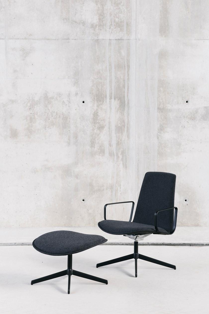 ENEA Кресло из ткани с 4 спицами и подлокотниками Lottus lounge sun-id-1427539 - Вид №3