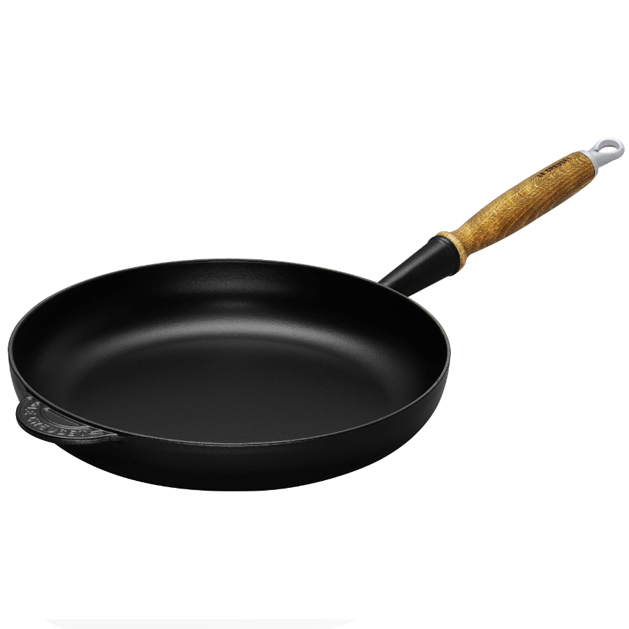 Сковорода чугунная Le Creuset с деревянной ручкой, Ø28 см, черная 20058280000460 - Вид №4