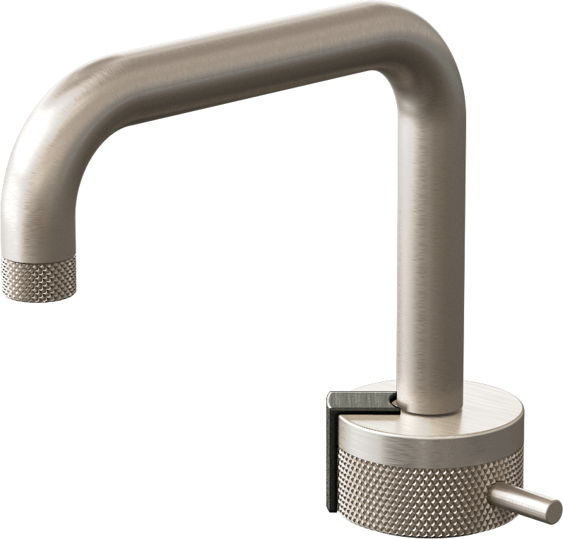 E-11500-R1BNi-L2BOX-SN Однорычажный прогрессивный смеситель для раковины - излив 15,3см GRAFF MOD+