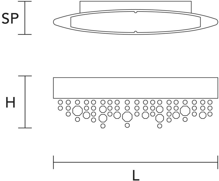 Masiero Бра из крашеного металла с кристаллами Olá OLA sun-id-1506013 - Вид №1