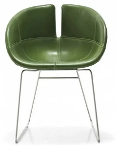 Moroso Санное кресло с кожаной обивкой Fjord