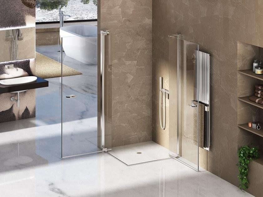 Duka Угловая душевая кабина с поворотной дверцей Quadra – con profili verticali e orizzontali sun-id-1432865 - Вид №1