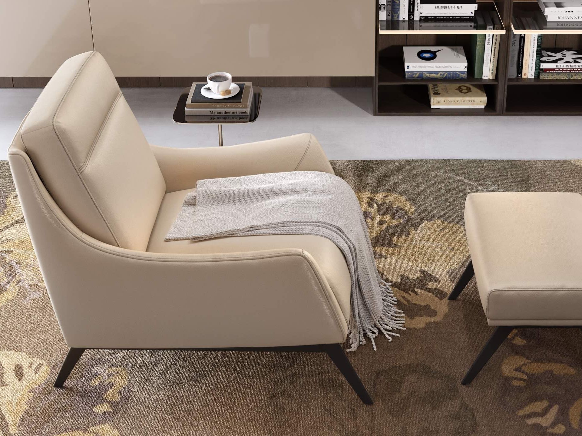 Кожаное кресло с подлокотниками Sofanella Piana ARCH-00115111 - Вид №3