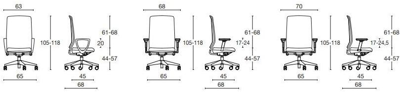 Diemme Сетчатое офисное кресло с 5 спицами и подлокотниками Goal sun-id-1373606 - Вид №5