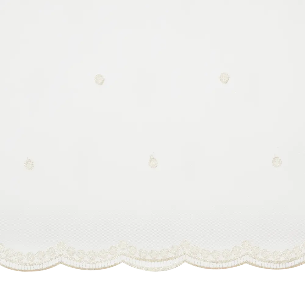 Тюль на ленте Лали 250x260 см цвет бело-кремовый MIAMOZA STLM-2193260 - Вид №4