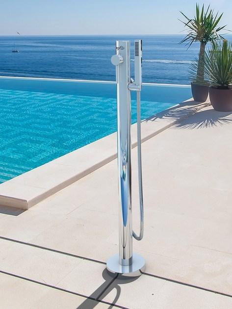 Inoxstyle Открытый душ из нержавеющей стали с ручным душем Telefono 04023 m - Вид №1