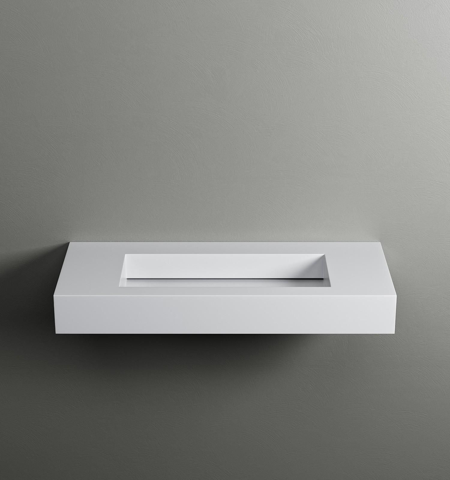 Подвесная раковина Corian® с столешницей Acquapazza Corian ® elements ARCH-00152176 - Вид №1