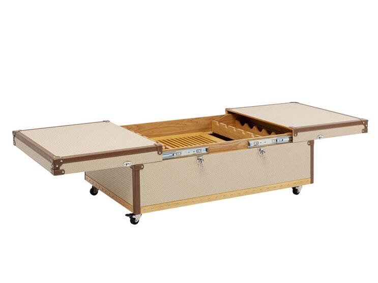 Низкий журнальный столик из МДФ с колесами KARE Design Венеция ARCH-00007893 - Вид №1