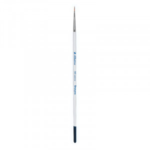 102346 Кисть синтетика (нейлон) Баргузин круглая короткая ручка d-0.7 №03 Альбатрос