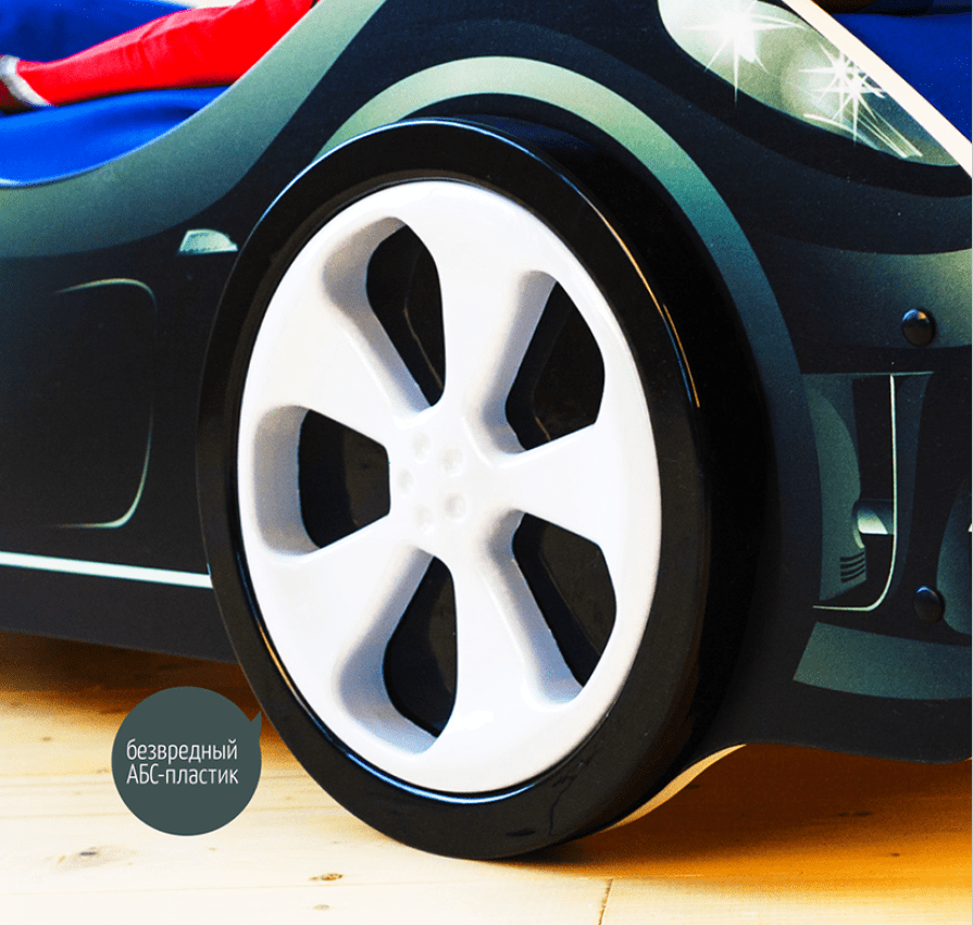 Колеса для кровати-машины пластиковые БЕЛЬМАРКО  326905 Черный Santreyd  - Вид №2