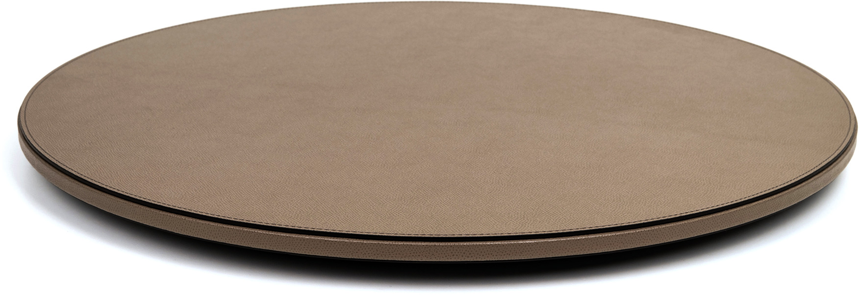 Поднос Lazy Susan - Ø 50 / зернистая кожа_кремовый