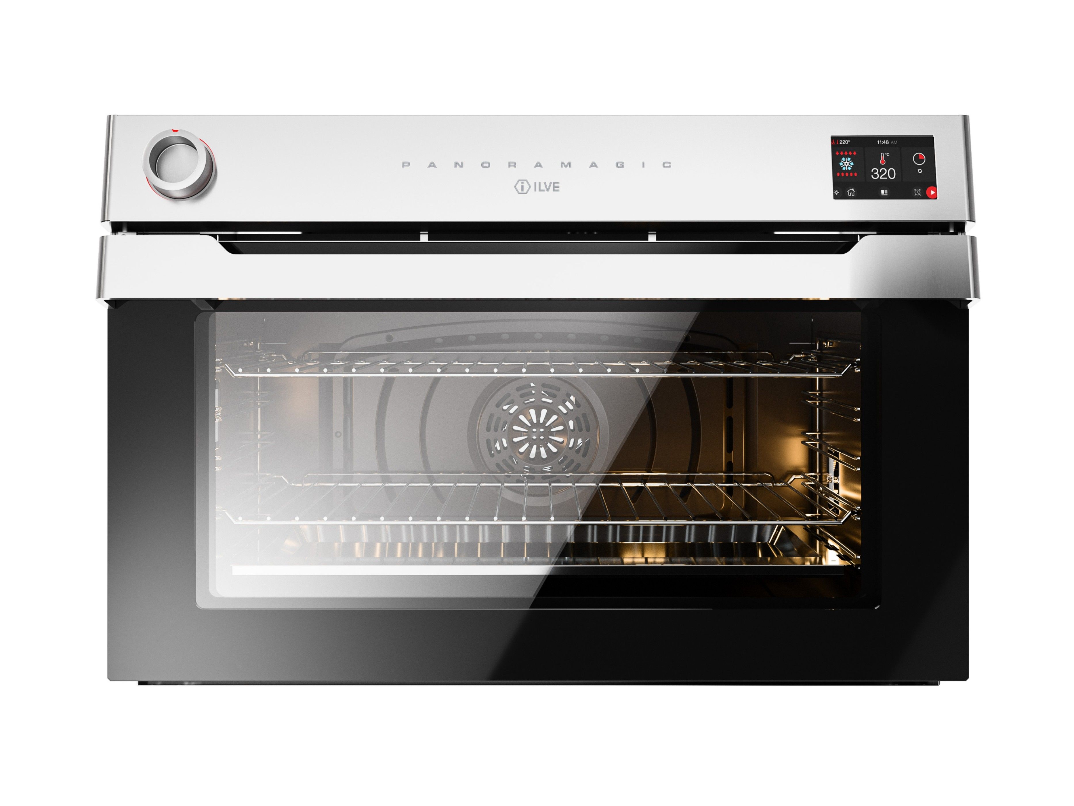 Многофункциональная встраиваемая печь из нержавеющей стали Ilve Panoramagic ARCH-00055552