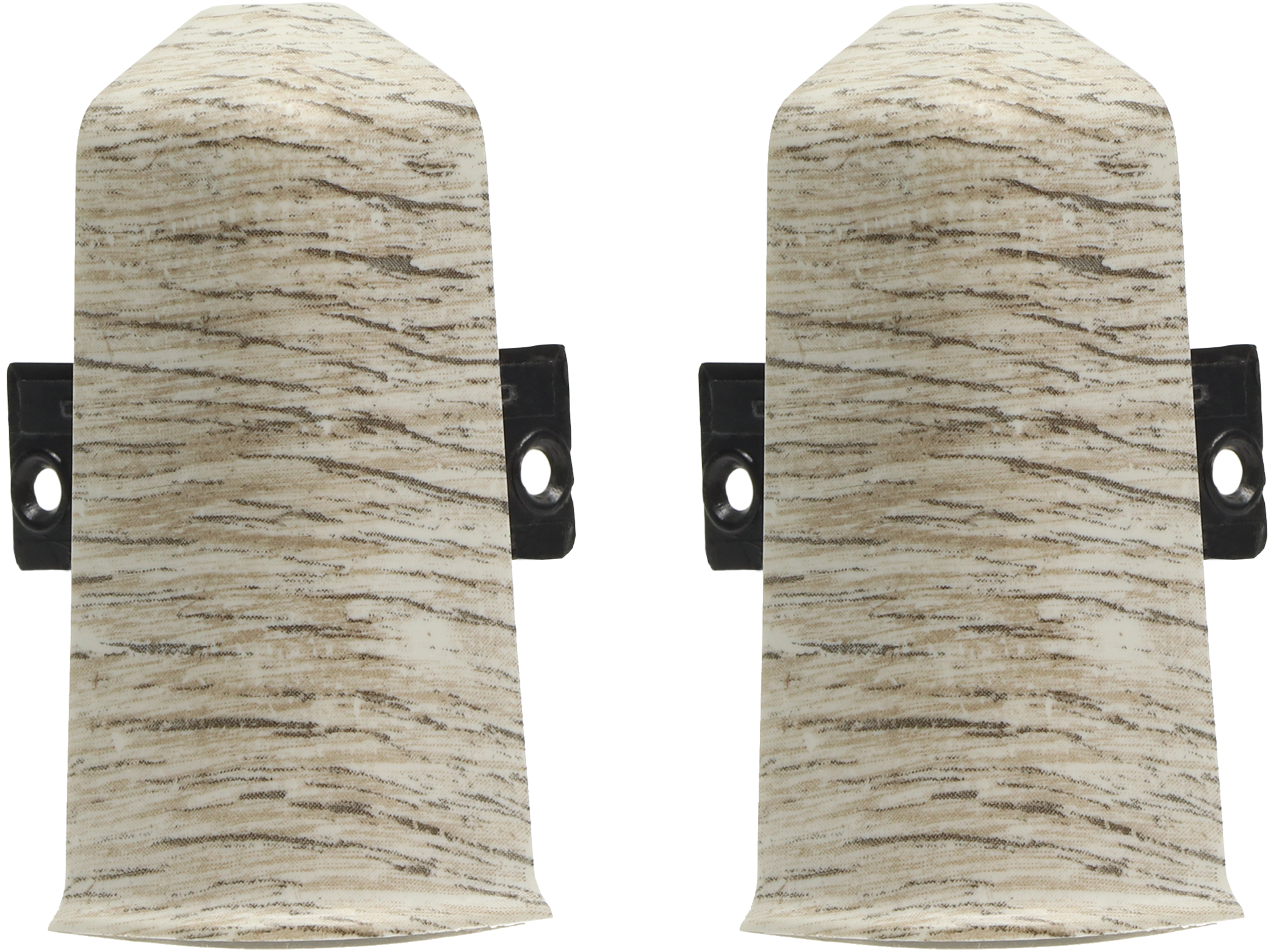 83411564 Угол для плинтуса наружный Дуб Суматра 80 мм 2 шт. STLM-0041144 Santreyd 