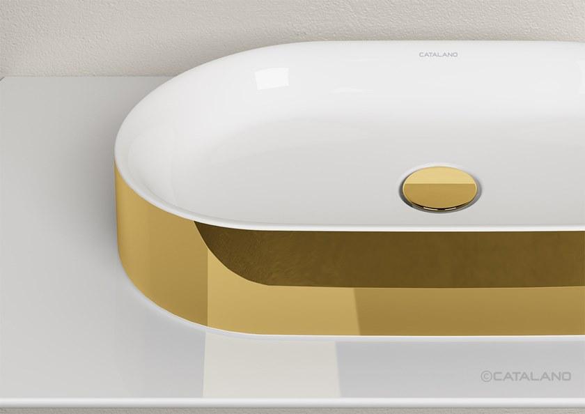 Подвесная раковина настенная овальная CERAMICA CATALANO Horizon белая sun-id-1348325 - Вид №11