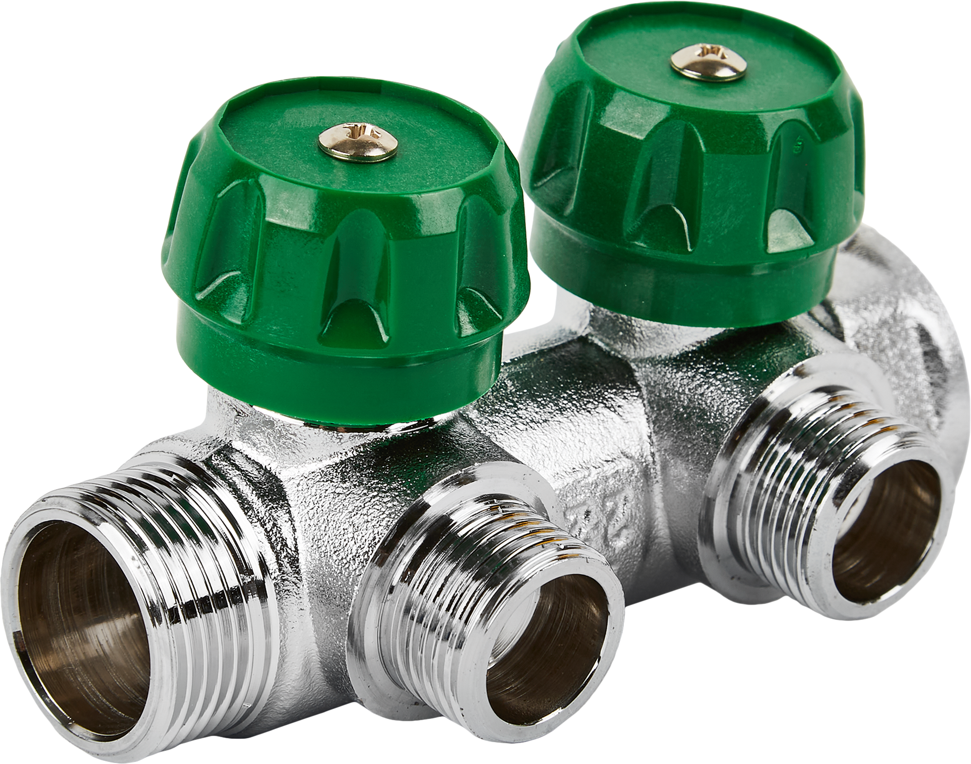 Коллектор распределительный STOUT 3/4"×1/2" на 2 отвода для систем отопления 84868361 STLM-0056518