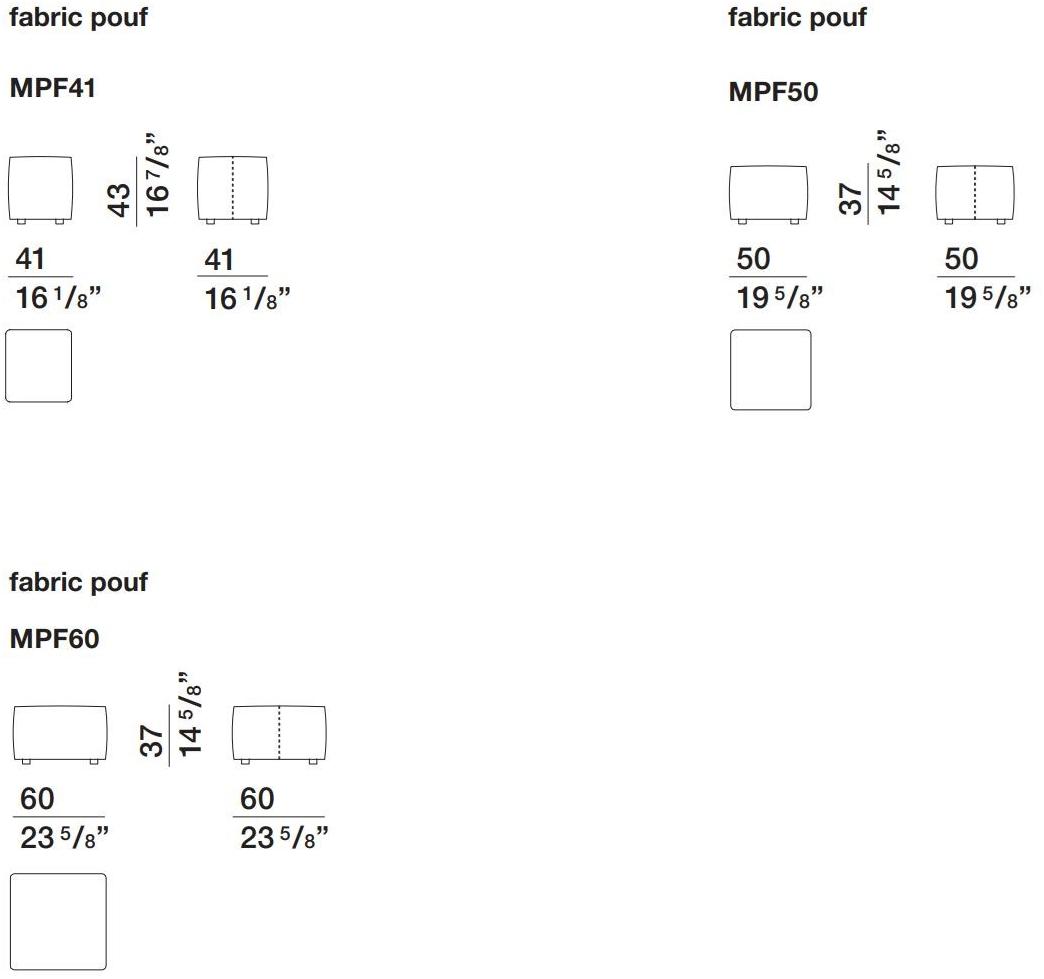 Molteni & C. Пуф из мягкой кожи Mandrague sun-id-1453723 - Вид №1