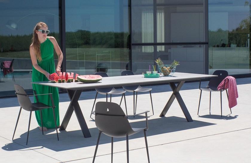 Joli Прямоугольный керамический садовый стол Cross sun-id-1368444 - Вид №2