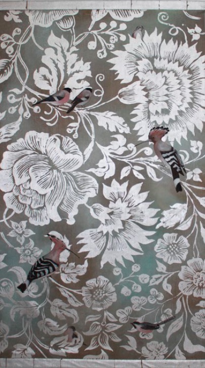 A12 Настенное панно 70х110 см, холст, роспись HECTOR Santreyd 